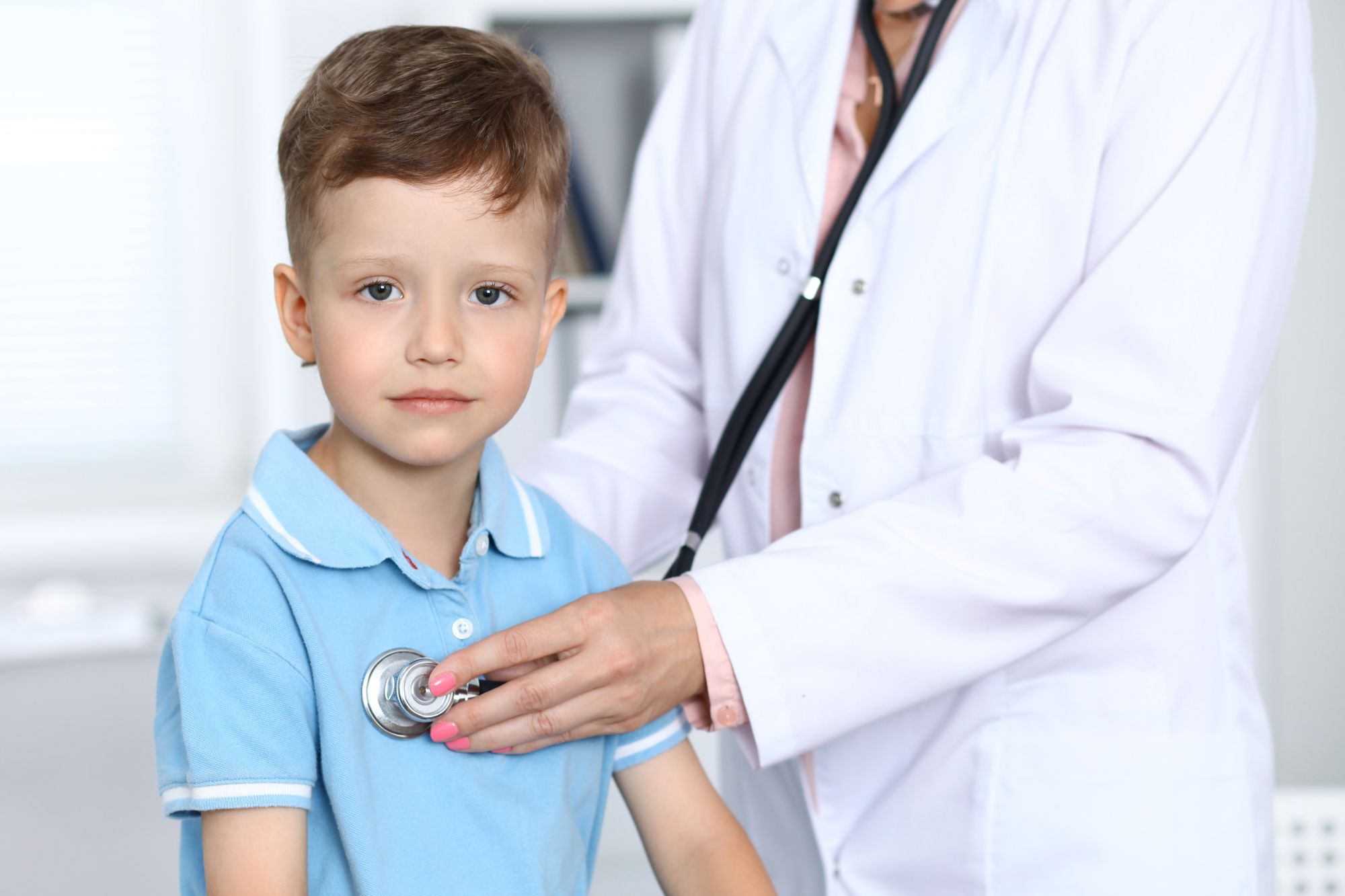 Boy at doctor's office