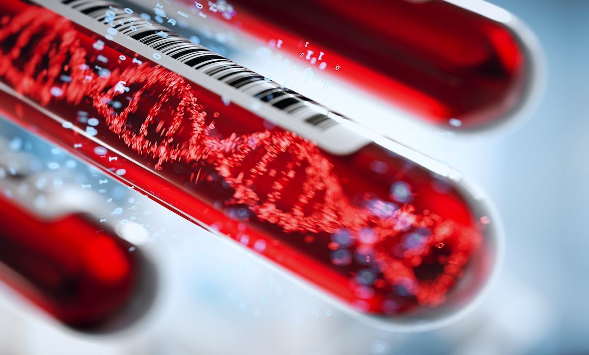 Molecule of DNA inside test tube illustration | Image credit: Connect world - stock.adobe.com