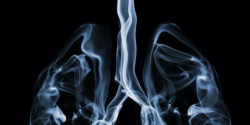smoke in the form of lungs