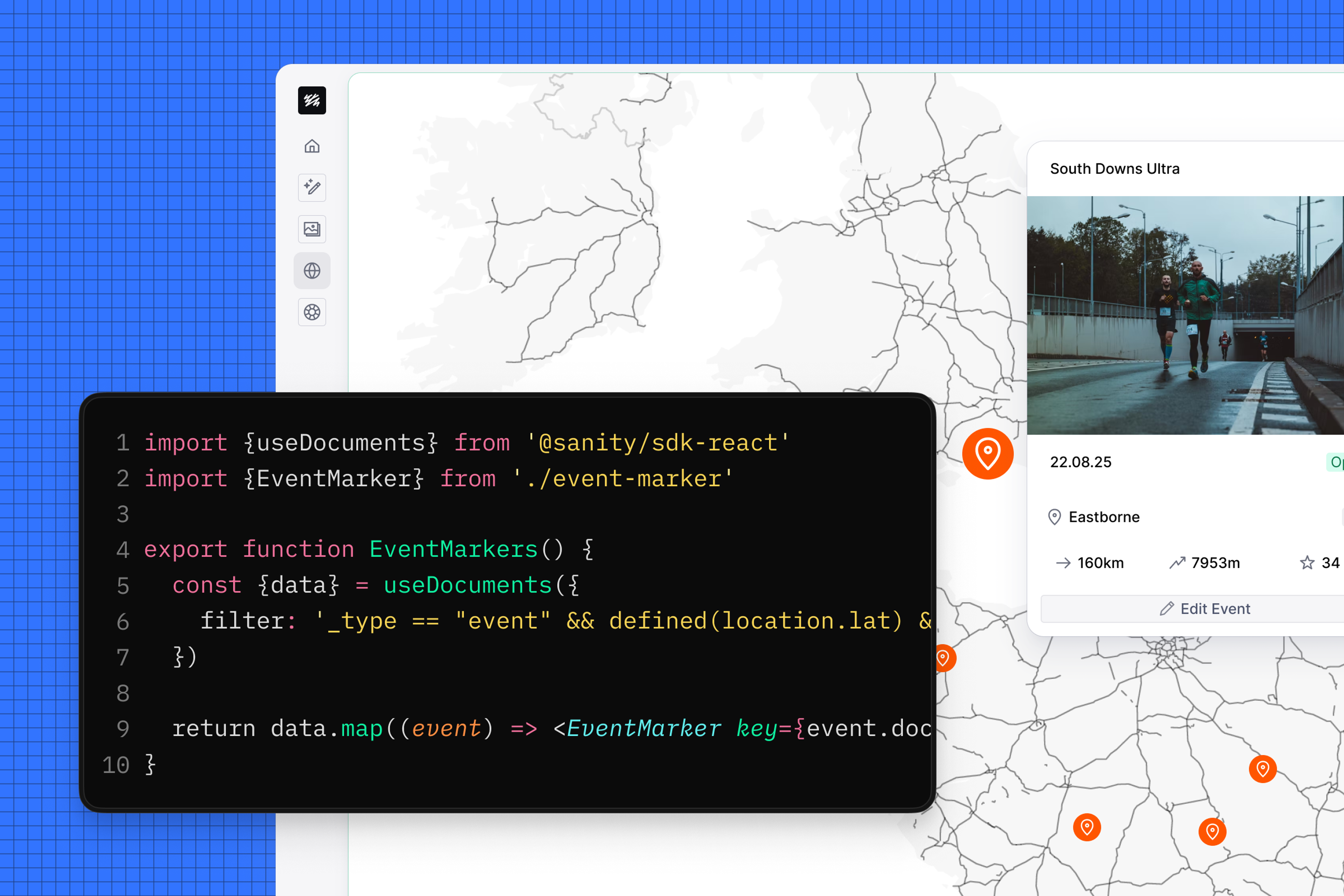 example custom map app