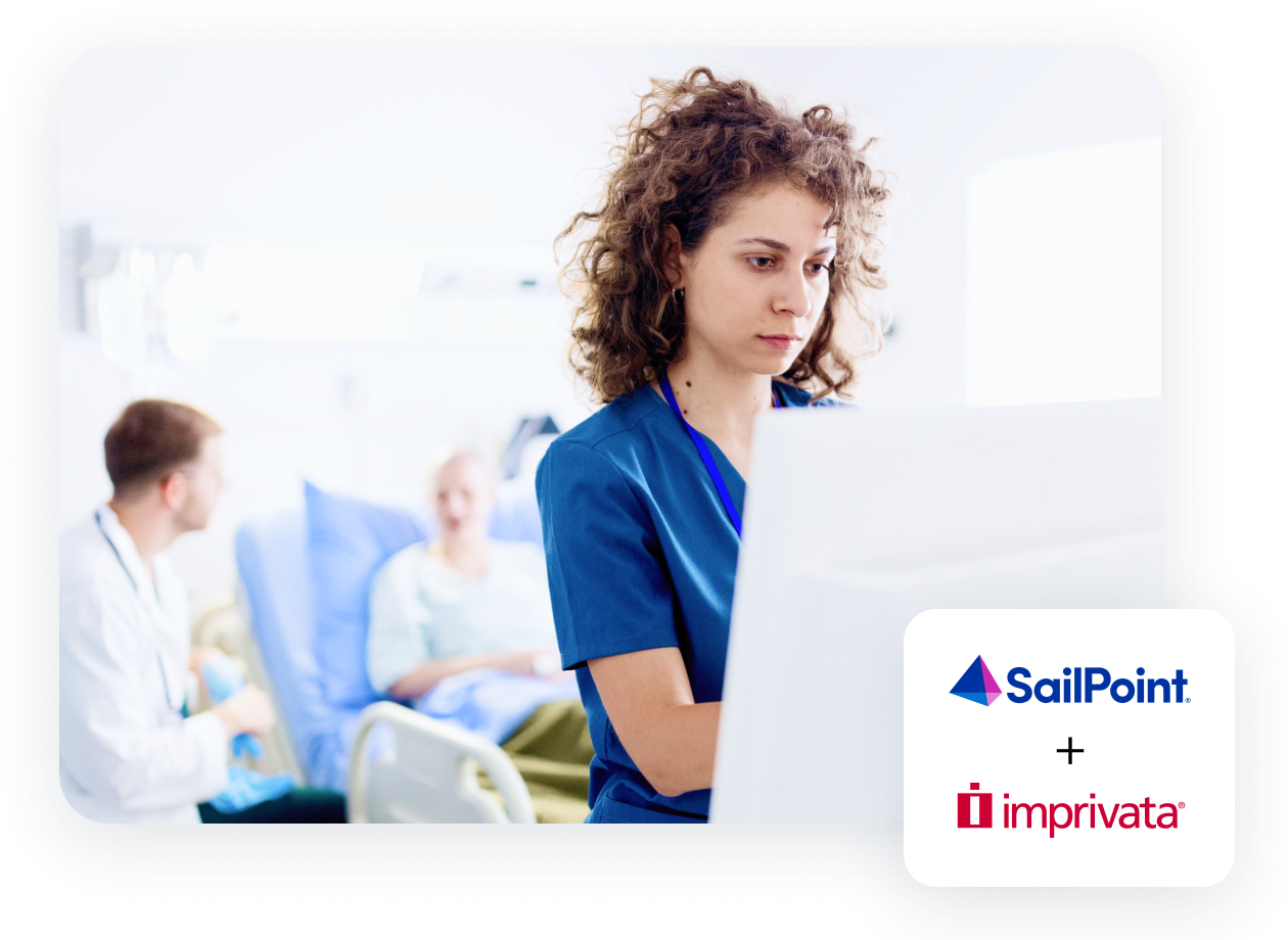 Nurse on computer