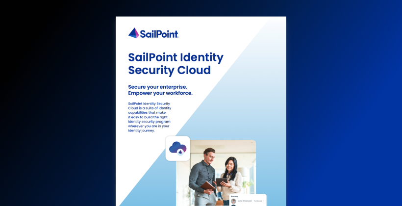 Identity security cloud brochure image