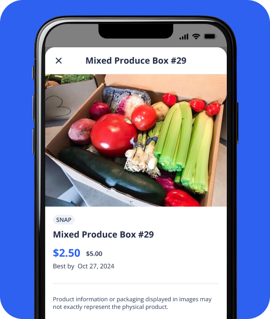 Screenshot of a Box of Apples in Flashfood app