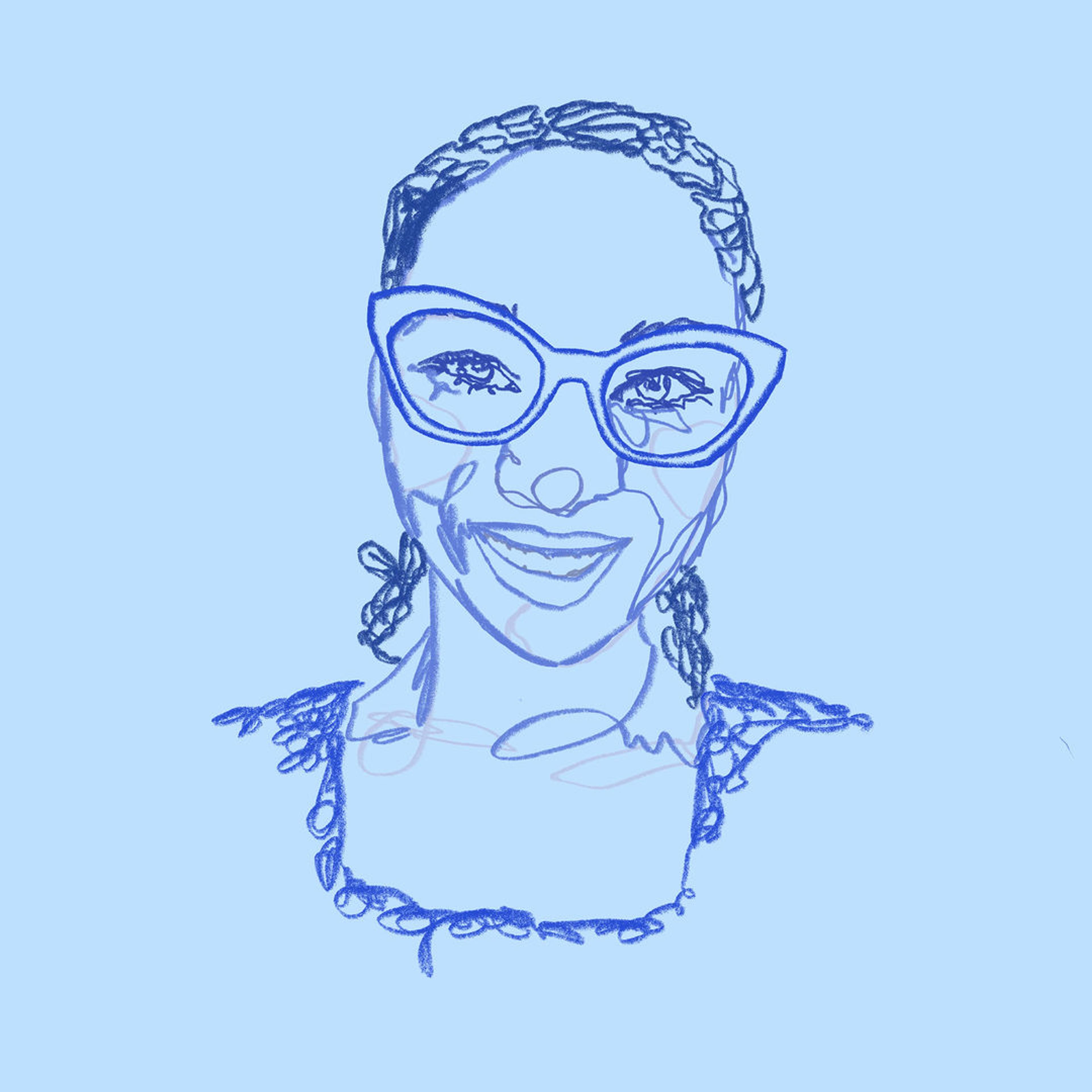Illustrated portrait of Yvette Weaver