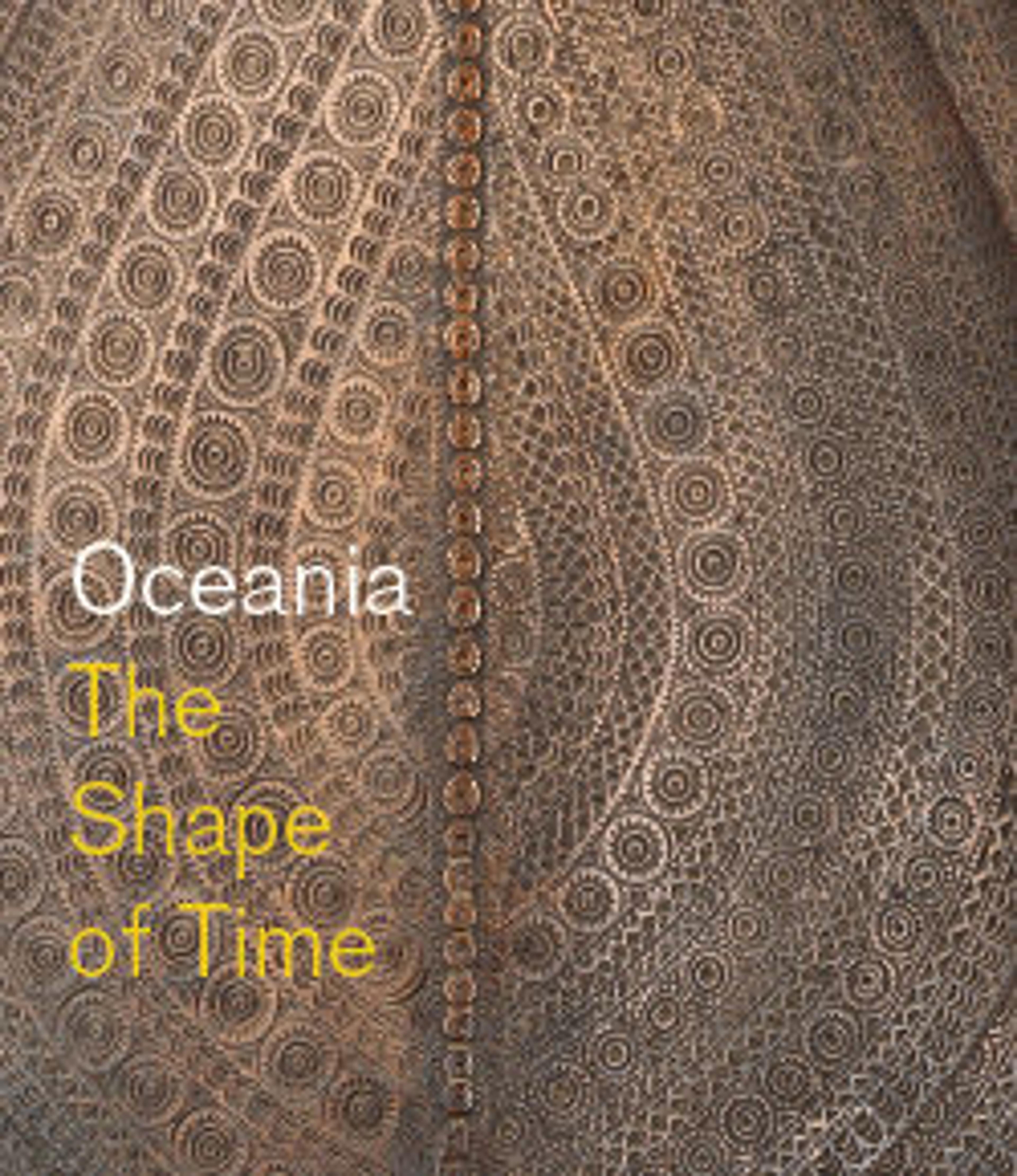an orange-colored background of various circular and ridged patterns