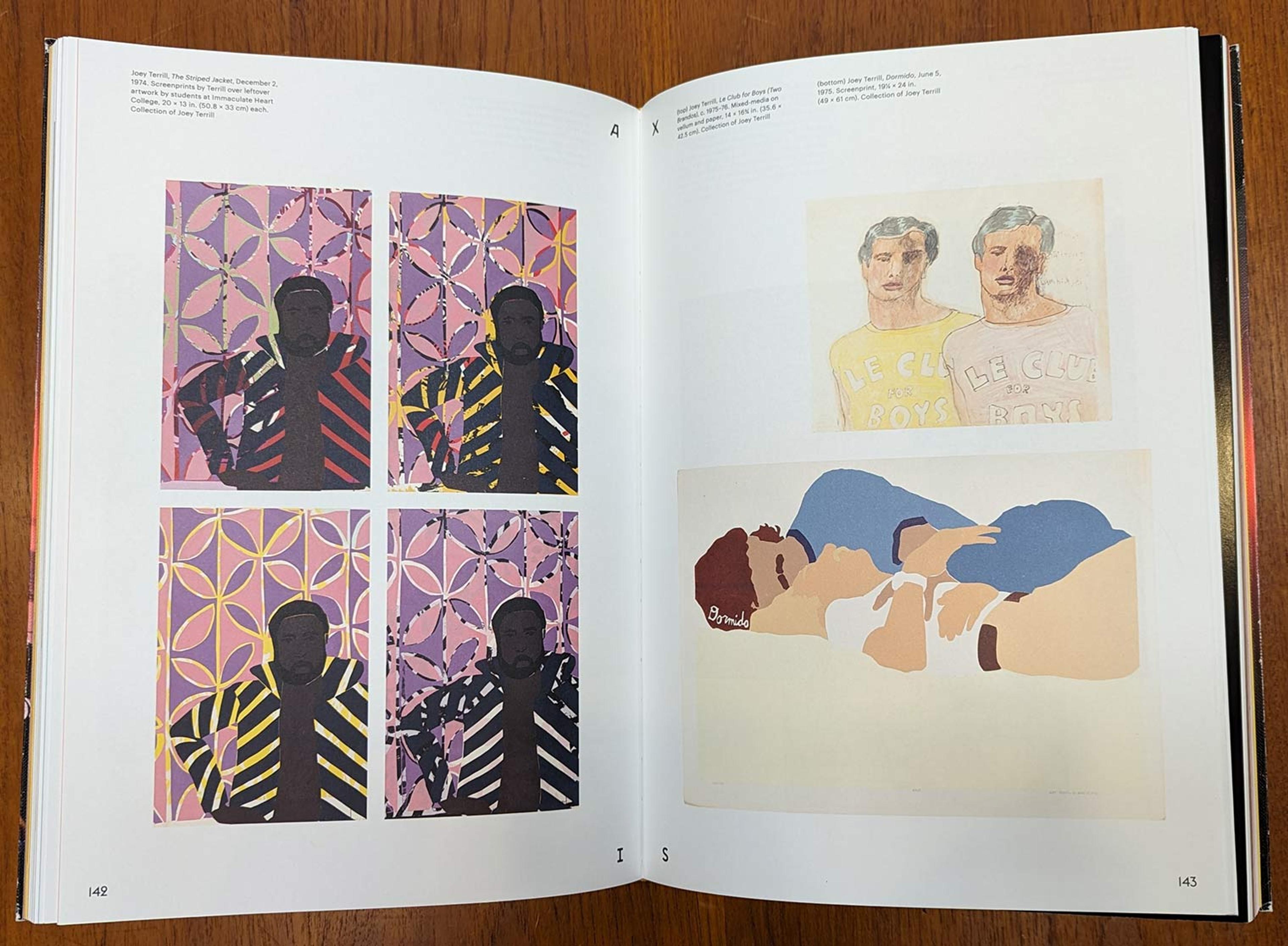 Inner spread of 6 illustrations