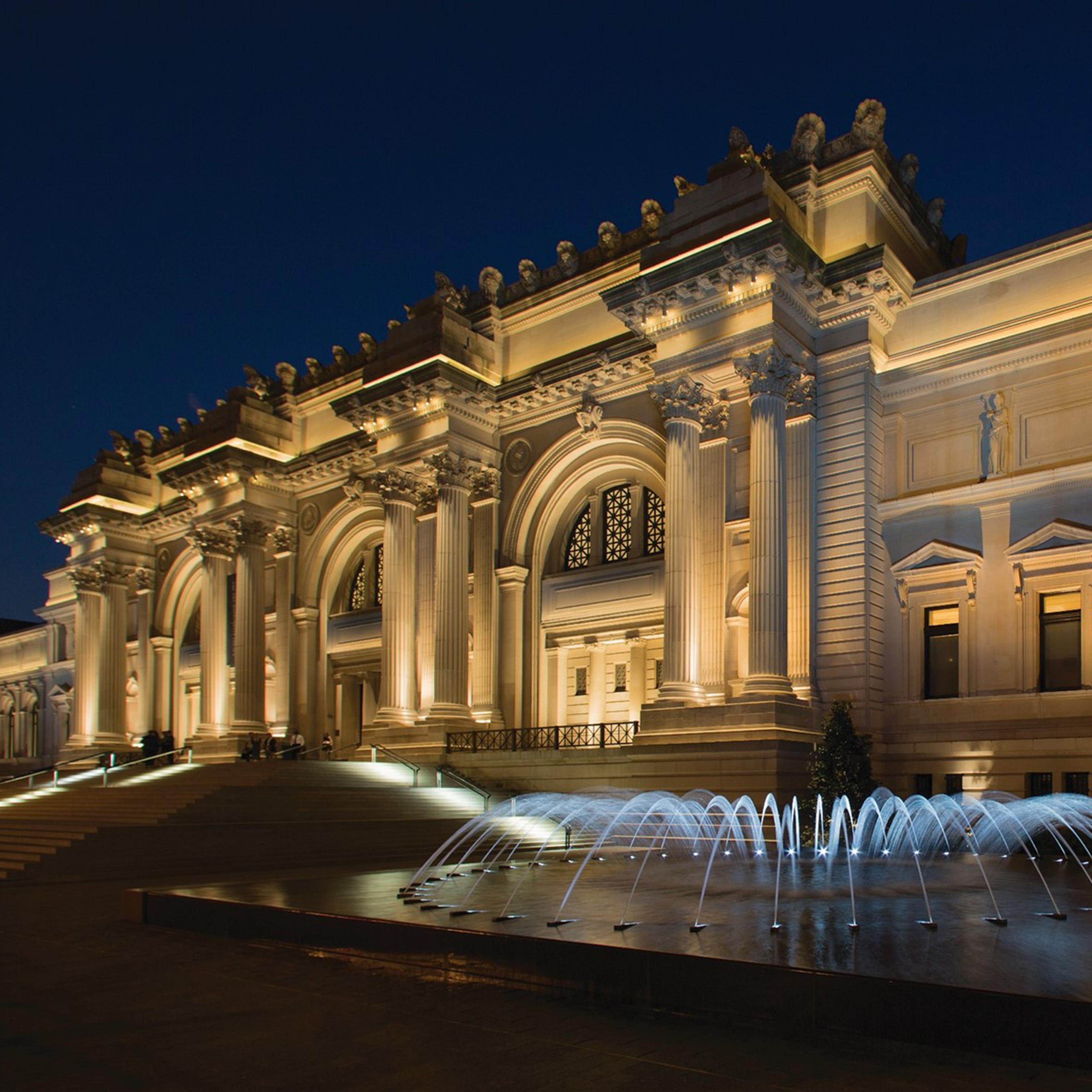 The Met Fifth Avenue at nighttime