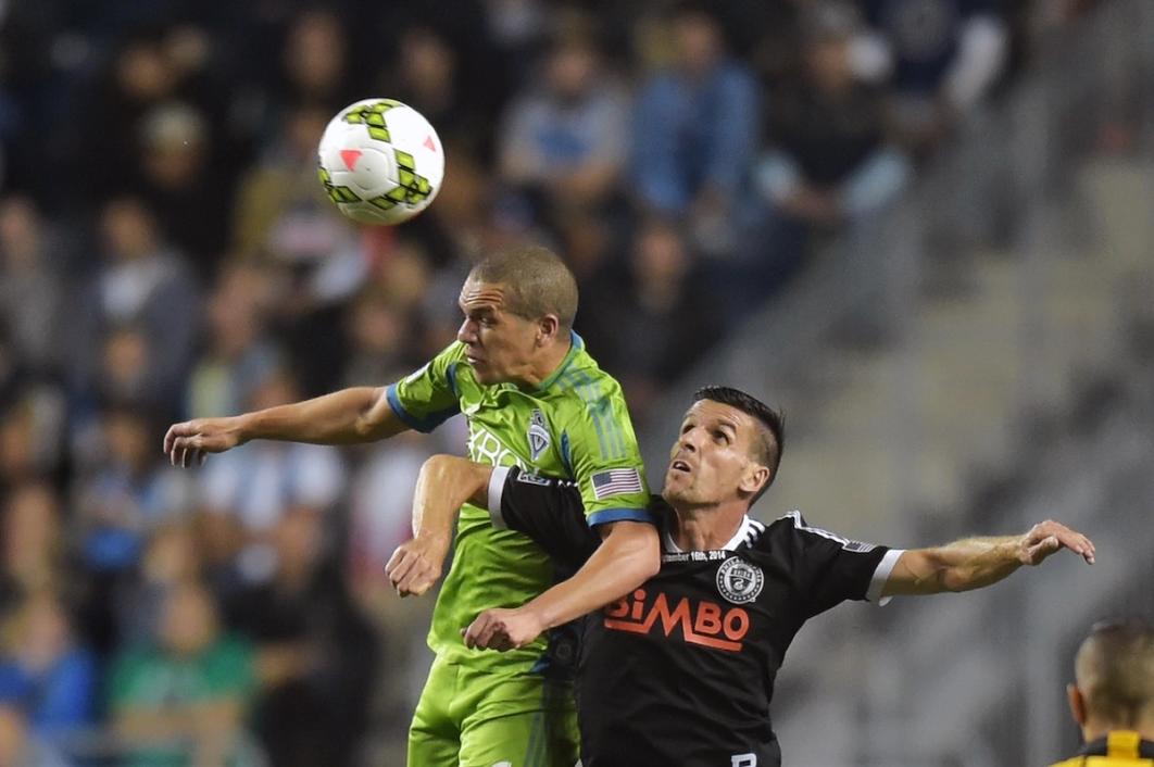 Seb Le Toux (Right) – the Modern Era’s top Open Cup scorer – in one of the Philadelphia Union’s three losing Finals (2014)